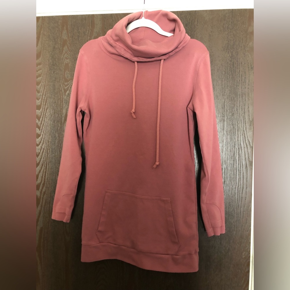 Lauriebelles Lily and Lottie cowl Rose Funnel Neck Hoodie Sweatshirt